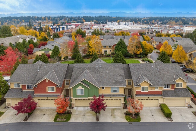 Clusters of townhouse developments are dotted throughout Lynnwood.