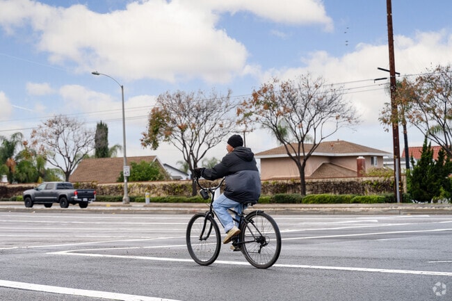 Corona’s flat terrain makes biking a frequent choice for residents.