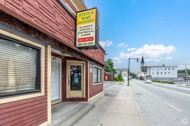 Joyful Way Restaurant serves dishes like Jollof and Kenkey in North Quinsigamond Village.