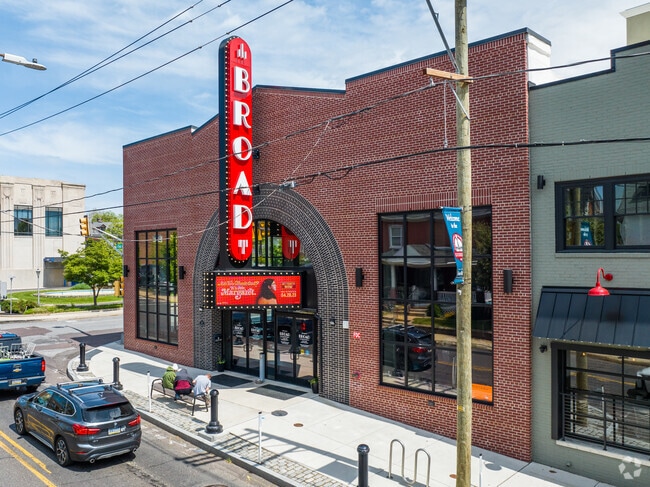 The stylish Broad Theater in Franconia Township plays the latest blockbuster hits.