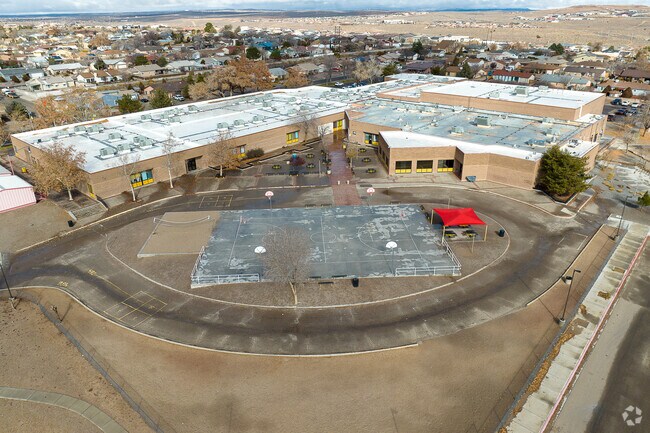 The Lincoln Middle School playground has plenty of room for the students to run and play.