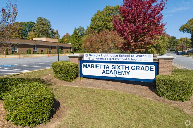 Marietta Sixth Grade Academy receives a B+ on Niche.