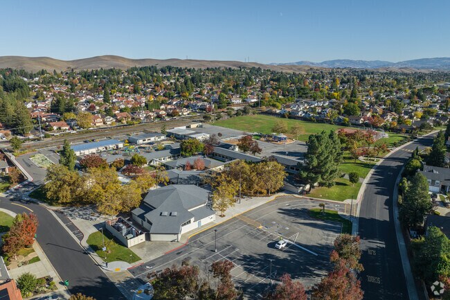 Montevideo Elementary School in San Ramon Valley has a secure campus with a playground.
