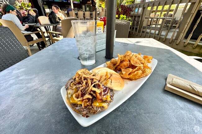 In the summer months, you’ll enjoy the large patio at Tavern Six near Waite Hill.