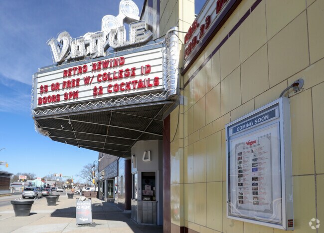 Watch new releases at the Vogue Theater in the Broad Ripple neighborhood.