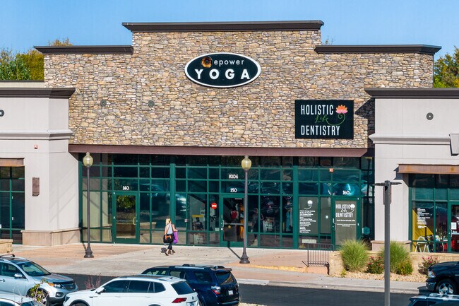 Jefferson Village Mall near Charter has many conveniences like a yoga studio and a hair salon.