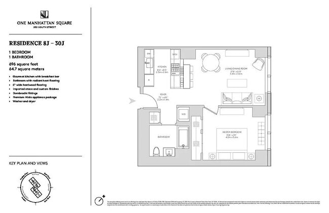 One Manhattan Square unit 9J, New York, NY 10002 - photo 6