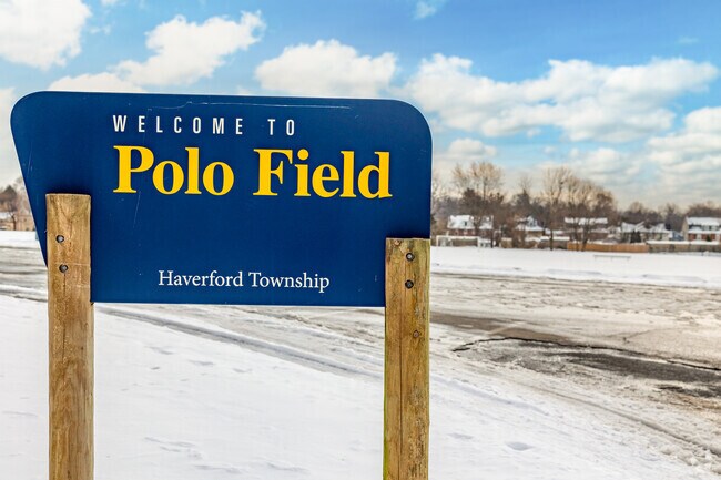 The Bryn Mawr Polo Field is a historic recreational space featuring open lawns and athletic facilities.