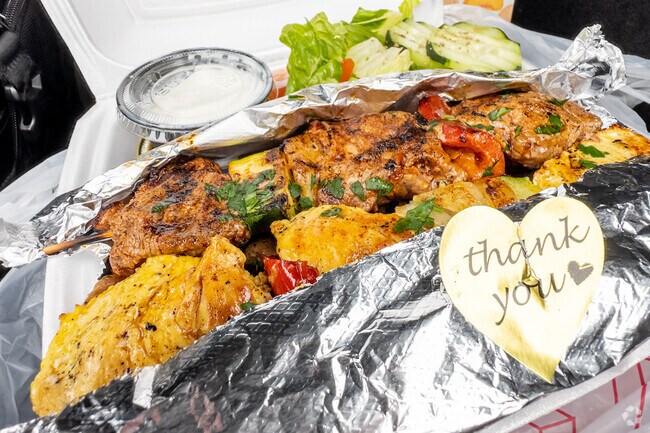 Enjoy a tasty kebab meal at Avo Bravo in Foothill Ranch.