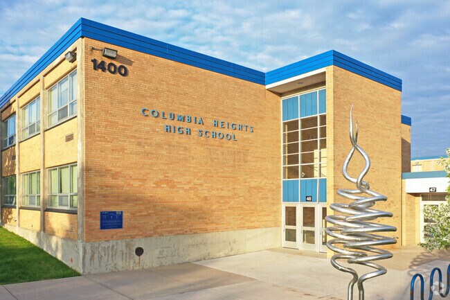 Columbia Heights High School teaches around 950 students a year.