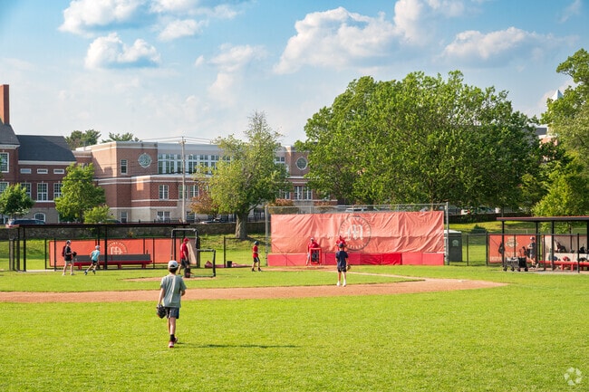 Cunningham Park in Milton Hill is a vibrant community space with athletic fields, walking paths, and plenty of room to relax or play.