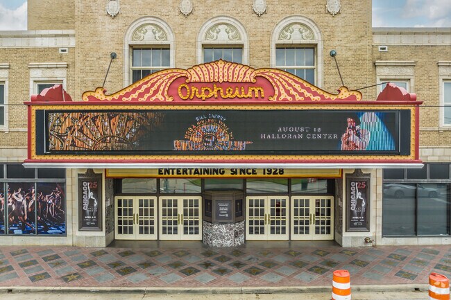 The Orpheum Theatre is Listed on the National Register of Historic Places