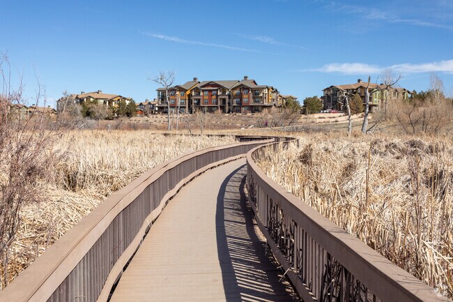 Red-tailed Hawk Park's wetlands pathway is a birdwatchers' paradise in Heritage Eagle Bend.
