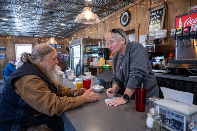 The Weather Outside is Frightful, but the food is so Delightful, at the Whistle Stop Restaurant.