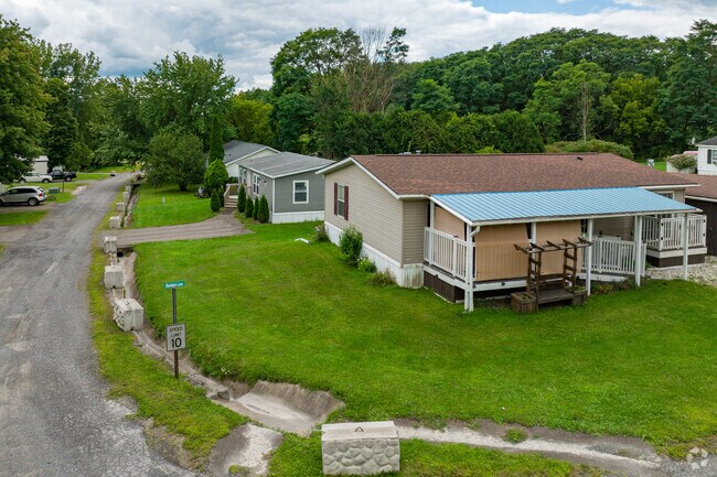 Mobile manufactured homes are common off Fall Creek Road in McLean.