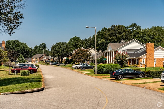 Homes in the Hickory Valley neighborhood sit on peaceful streets.