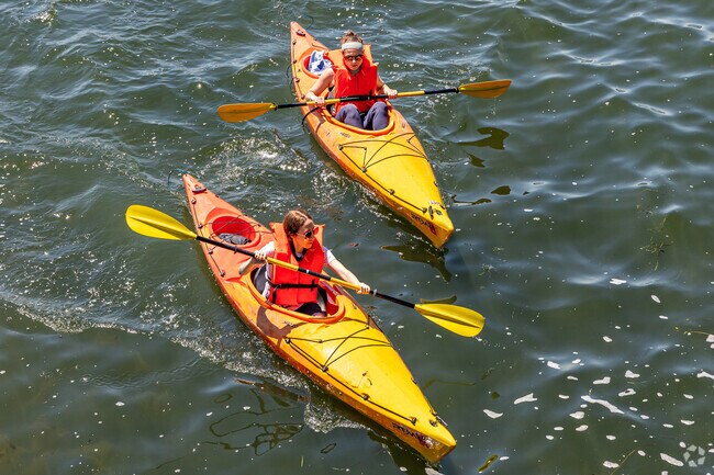 Kayakers can explore the chain of Lakes in the Cedar Isles Dean neighborhood.