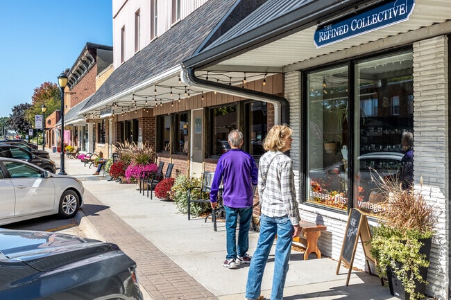 Downtown Kalona offers shops, restaurants, and other local businesses.