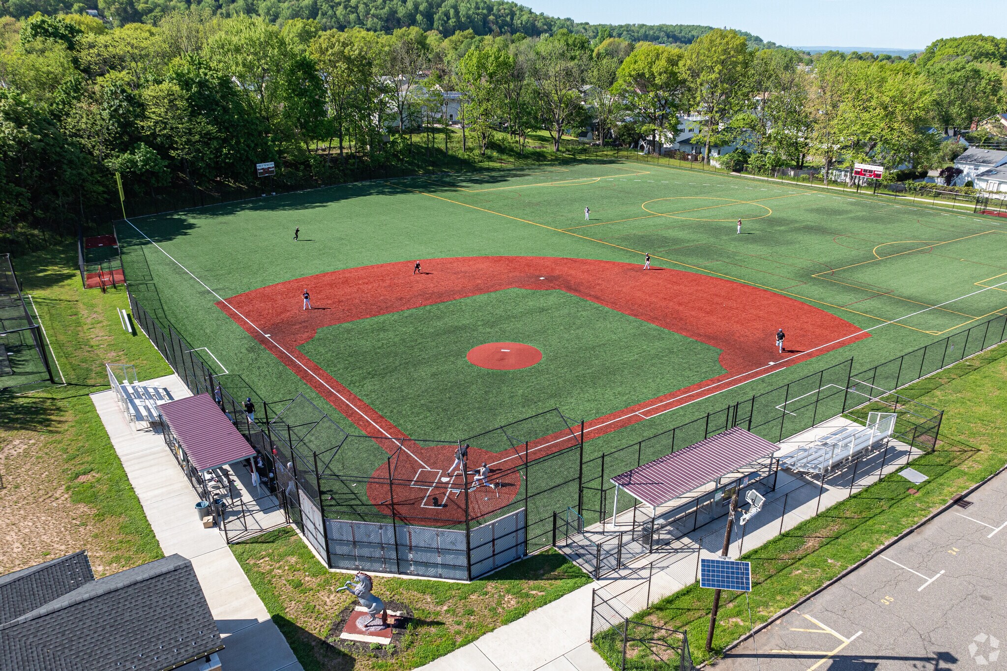 Catch a baseball game at the Woodrow Wilson Middle School in Montclair Heights.