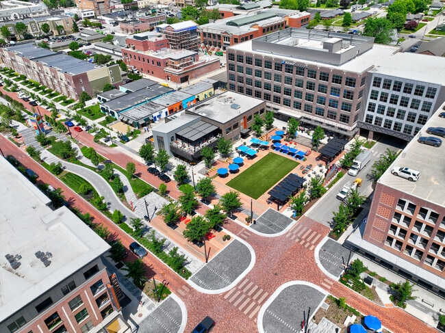 This overview of Midtown Plaza in Downtown Carmel shows how big of an area it is.