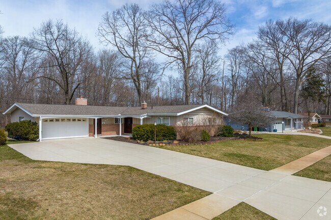 Shelby Township has homes on large plots of land.