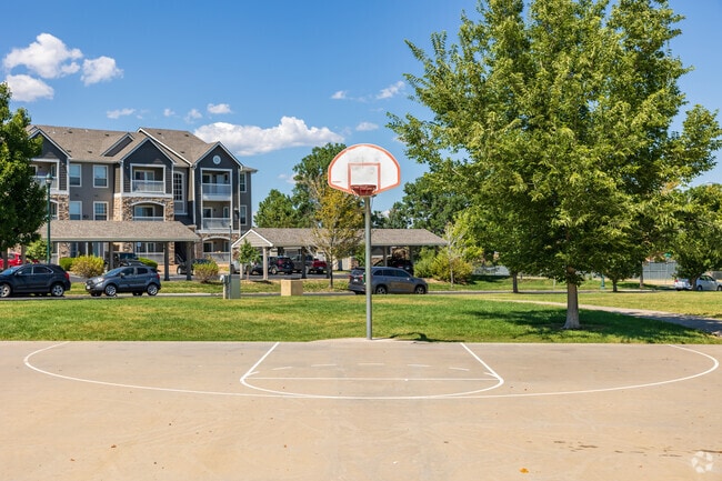 Play a game of pickup basketball at Willowbrook Park in the Home Farm neighborhood.