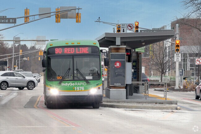 The Red Line is a bus rapid transit services for Broad Ripple in Indianapolis.