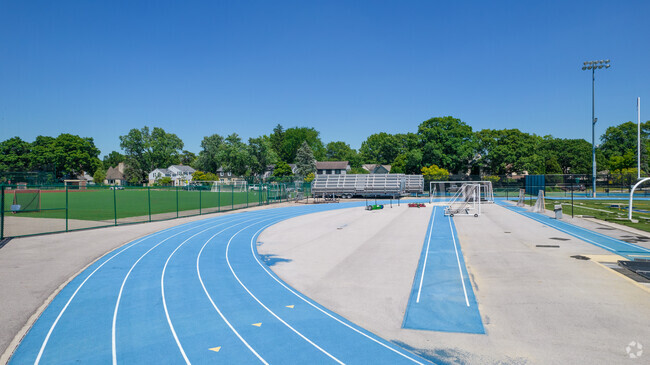 Student athletes can use the track at Bexley Middle School.