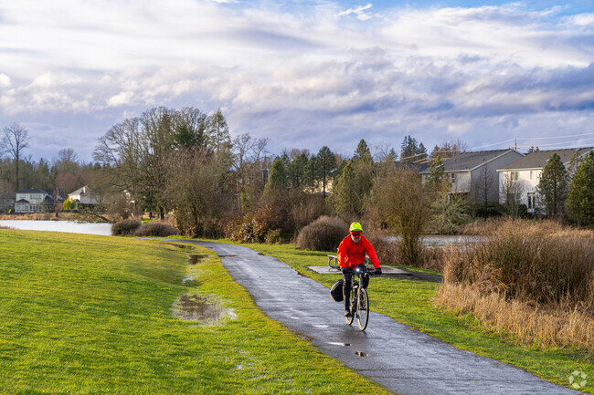 The Rock Creek Trail runs throughout the neighborhood and connects to Hillsboro underneath Highway 26.