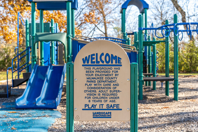 Children of all ages can enjoy the playground at Kletzsch Park near Nicolet.