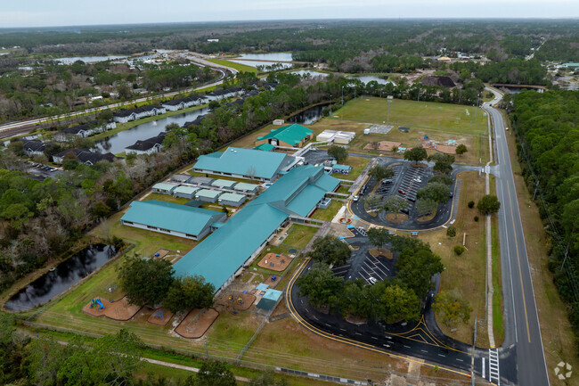 Osceola Elementary School is tucked away in the pine forest and lakes.