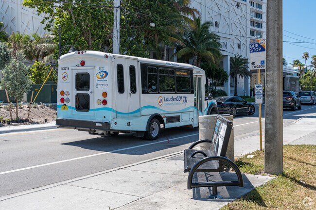 Public Transportation and bus stops can be found just outside of Idlewyld's entrance.