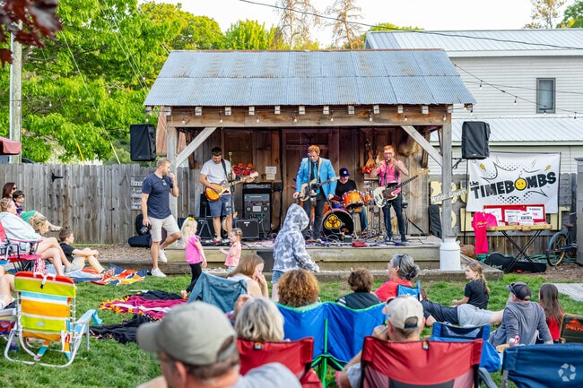 Maple Grove residents can find live music every Friday in Lake Ann during the summer months.