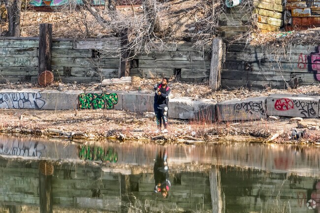 Locals and visitors from nearby neighborhoods travel to McKinley to fish the Mississippi River.