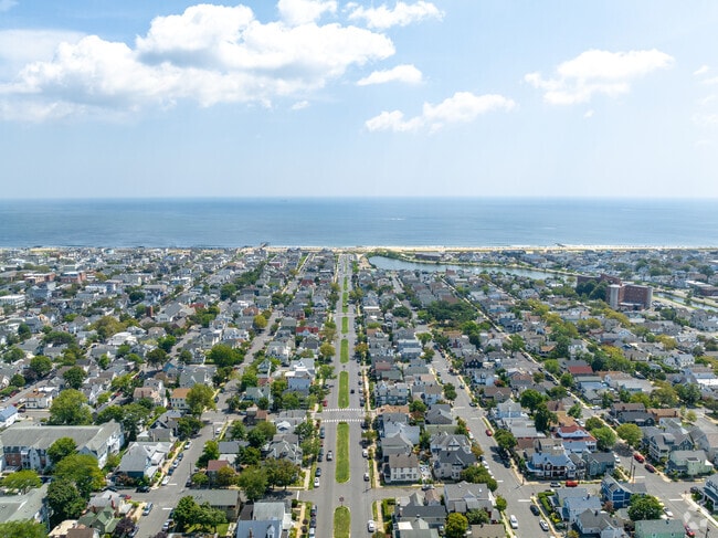 Aerial view of Neptune and Ocean Grove.