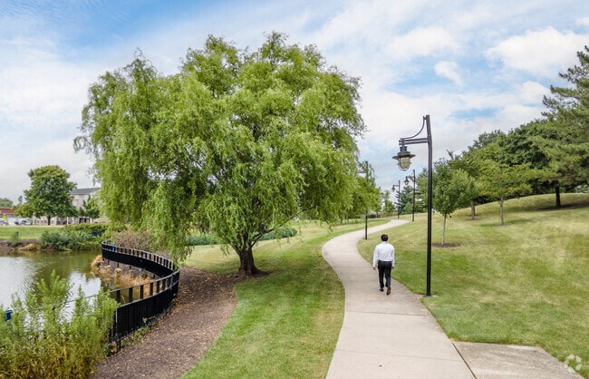 Bayview residents can stroll the gorgeous grounds of JHU Bayview Medical Campus.