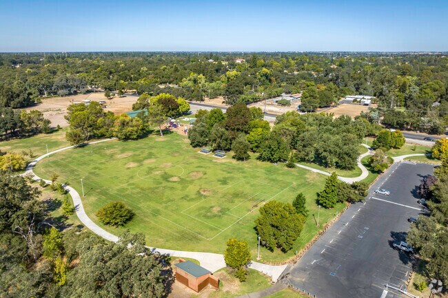 Orangevale Community Park offers tennis, disc golf, soccer fields and a playground.