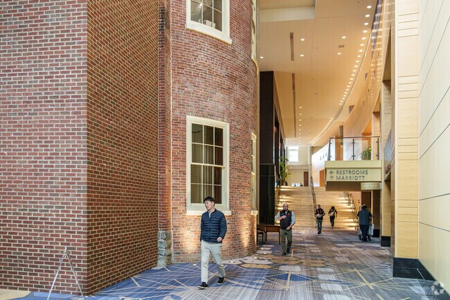 The historic Montgomery House is housed totally inside the Marriott Hotel at Penn Square.