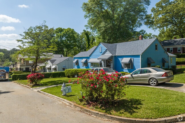 Full of personality, some bungalow style homes bring a splash of color to the Cascade Avenue streetscapes.