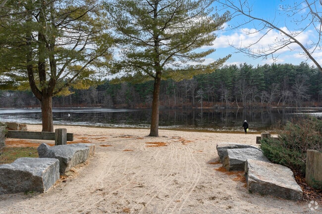 Houghton's Pond in Milton offers waterside trails for hiking enthusiasts.