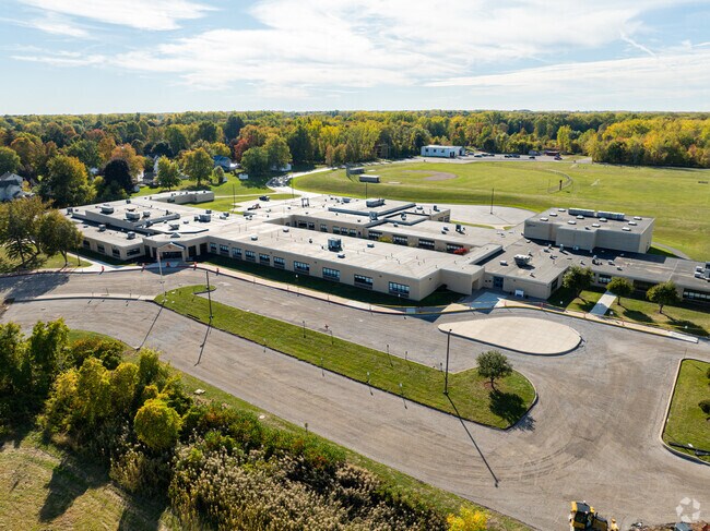 Students start out at Holley Elementary, with a large, modern campus surrounded by open fields.