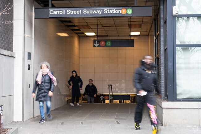 The Carroll Street subway station is Carroll Garden's gateway to the rest of NYC.