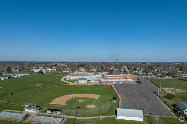 Argos Community Junior-Senior High School is set into the Argos residential community.
