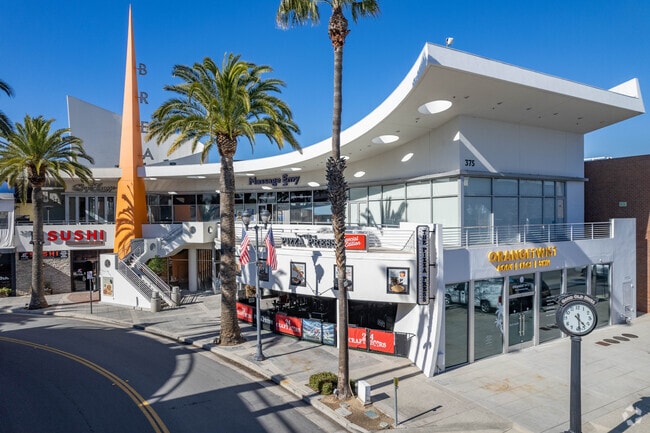 A variety of shops and restaurants can be found throughout Brea.