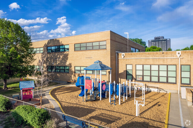 West Colfax's Colfax Elementary School has plenty of space for students to play.