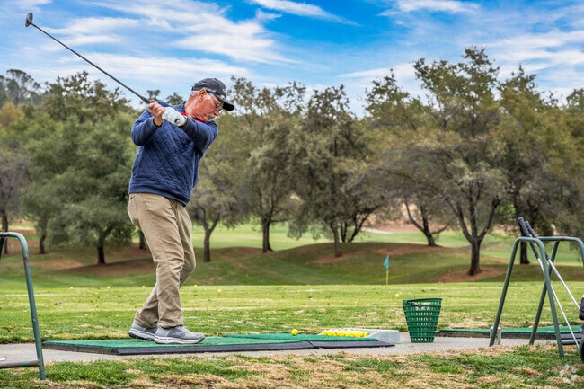 You can practice your swing at Ridge Golf Course in Auburn, CA.