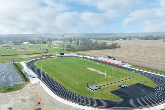 Bradford High School is in a shared building with the Elementary School.
