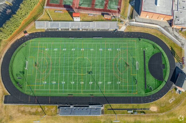 The football field at Glenelg High School.