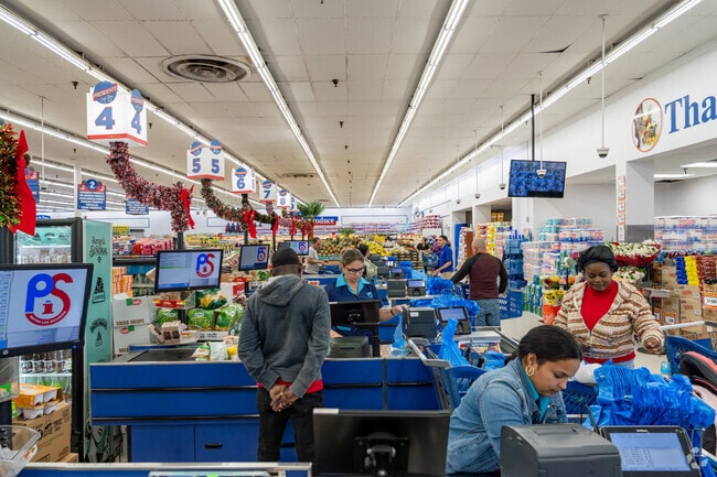 The Forest Hill supermarket carries household items locals may need.