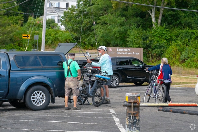 Fishing and biking are popular at the Sagamore Recreation Area.